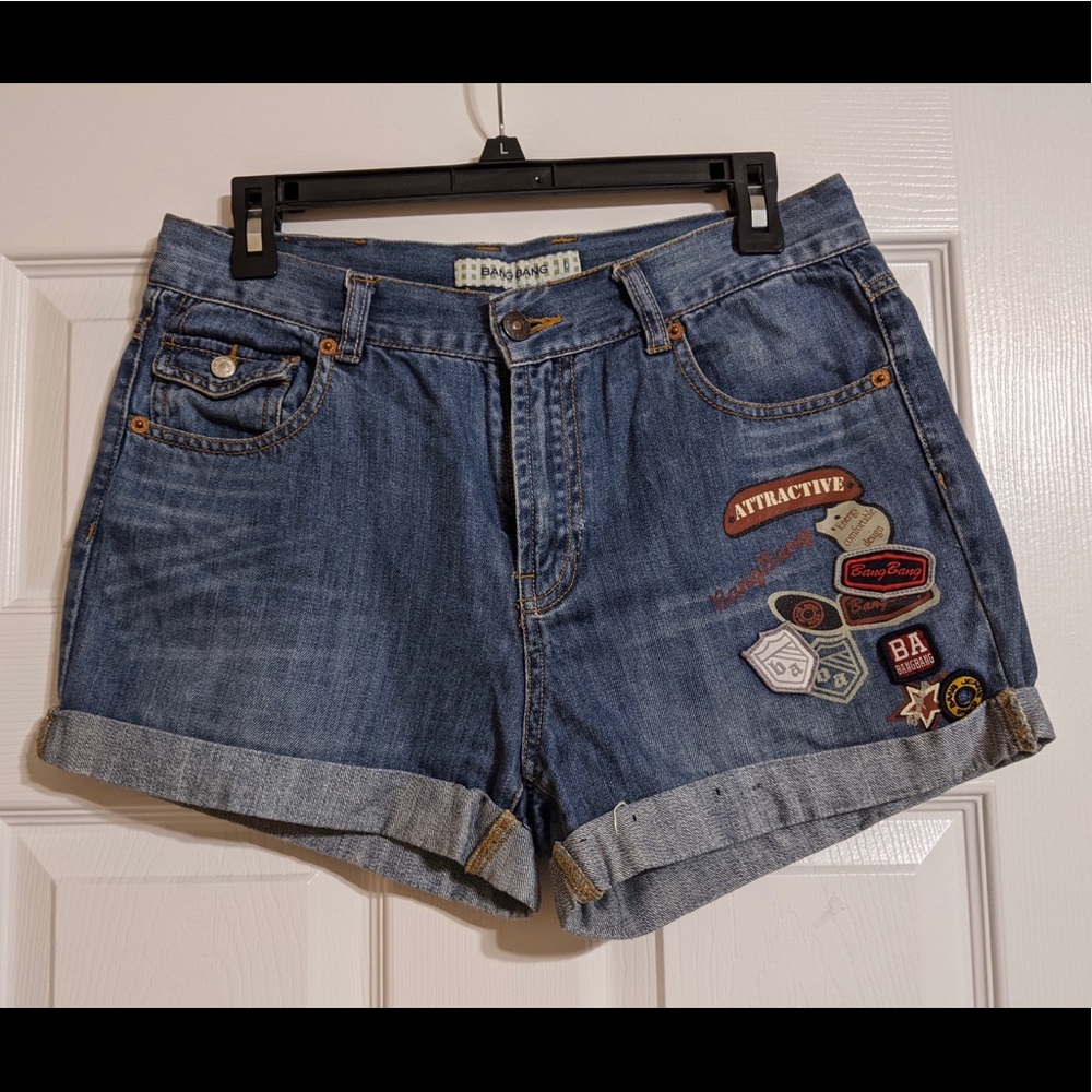 Bang bang denim shorts